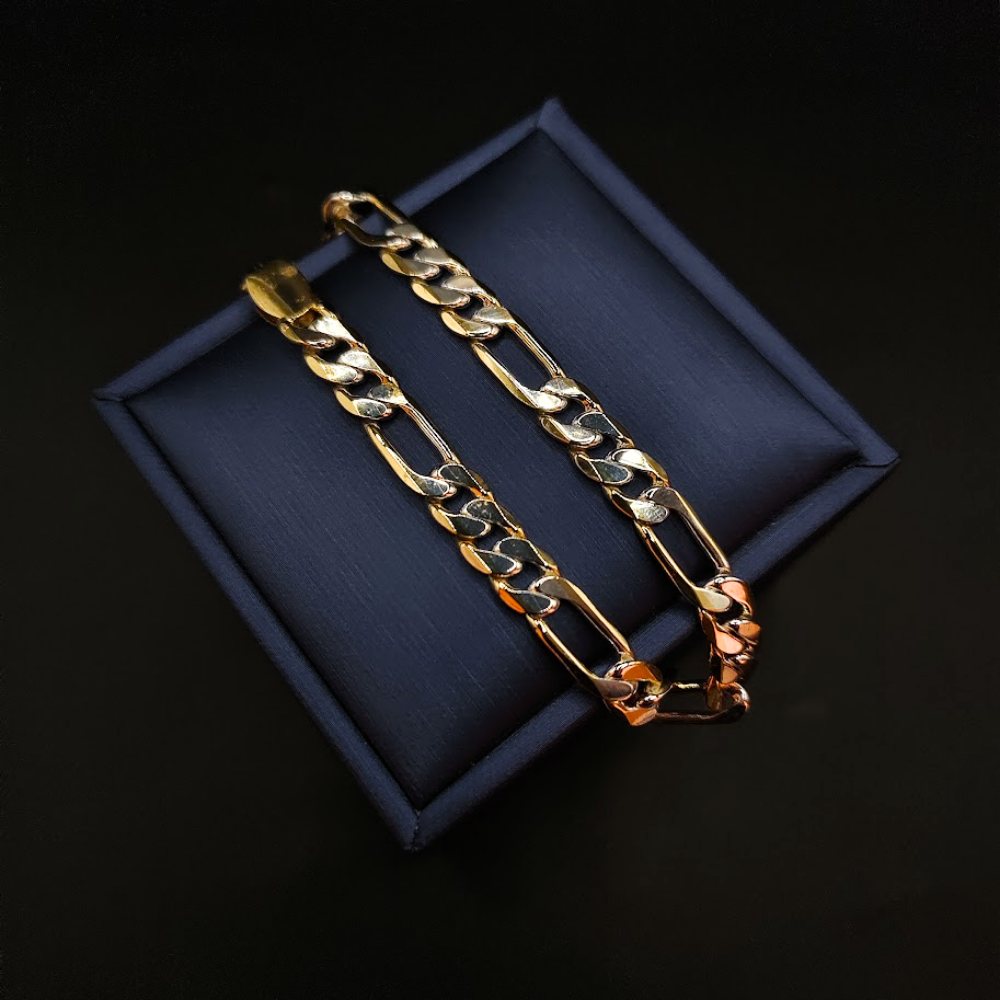 Pulso Tejido Figaro - Oro Laminado