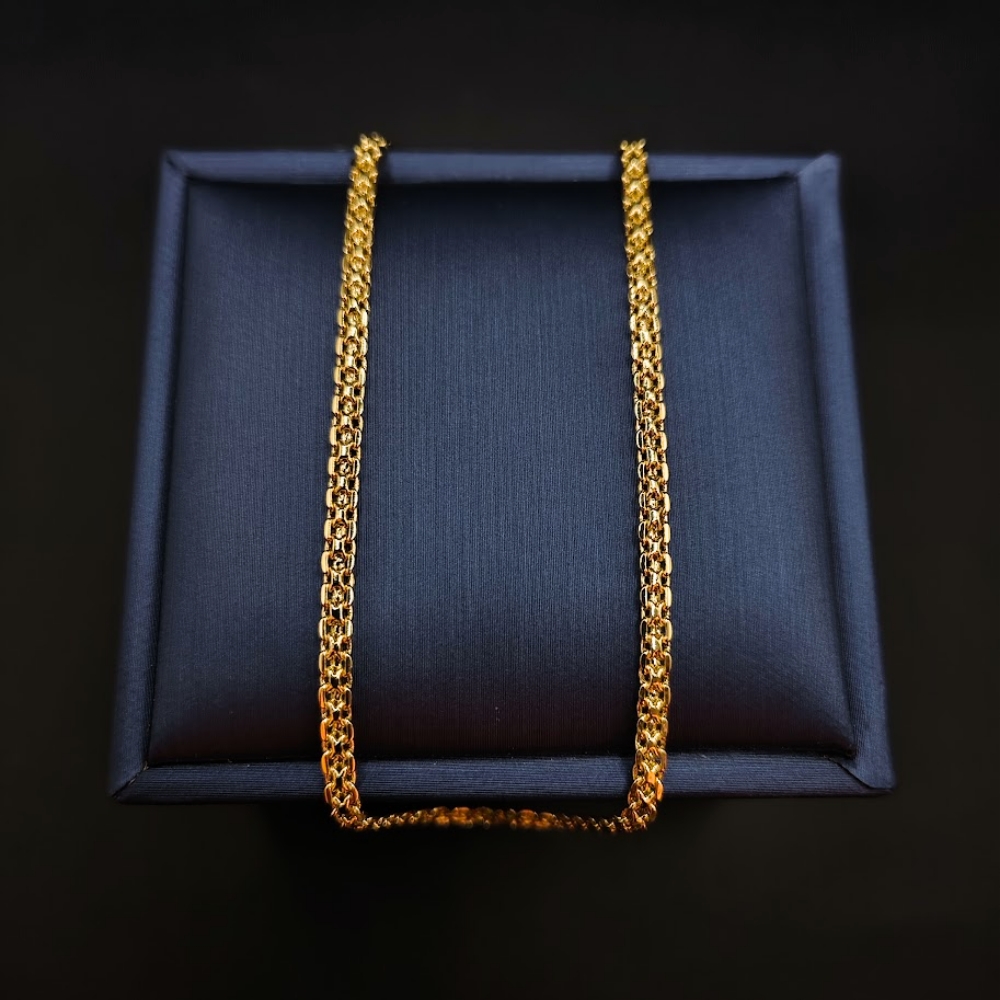 Pulso Tejido Entrelazado - Oro Laminado