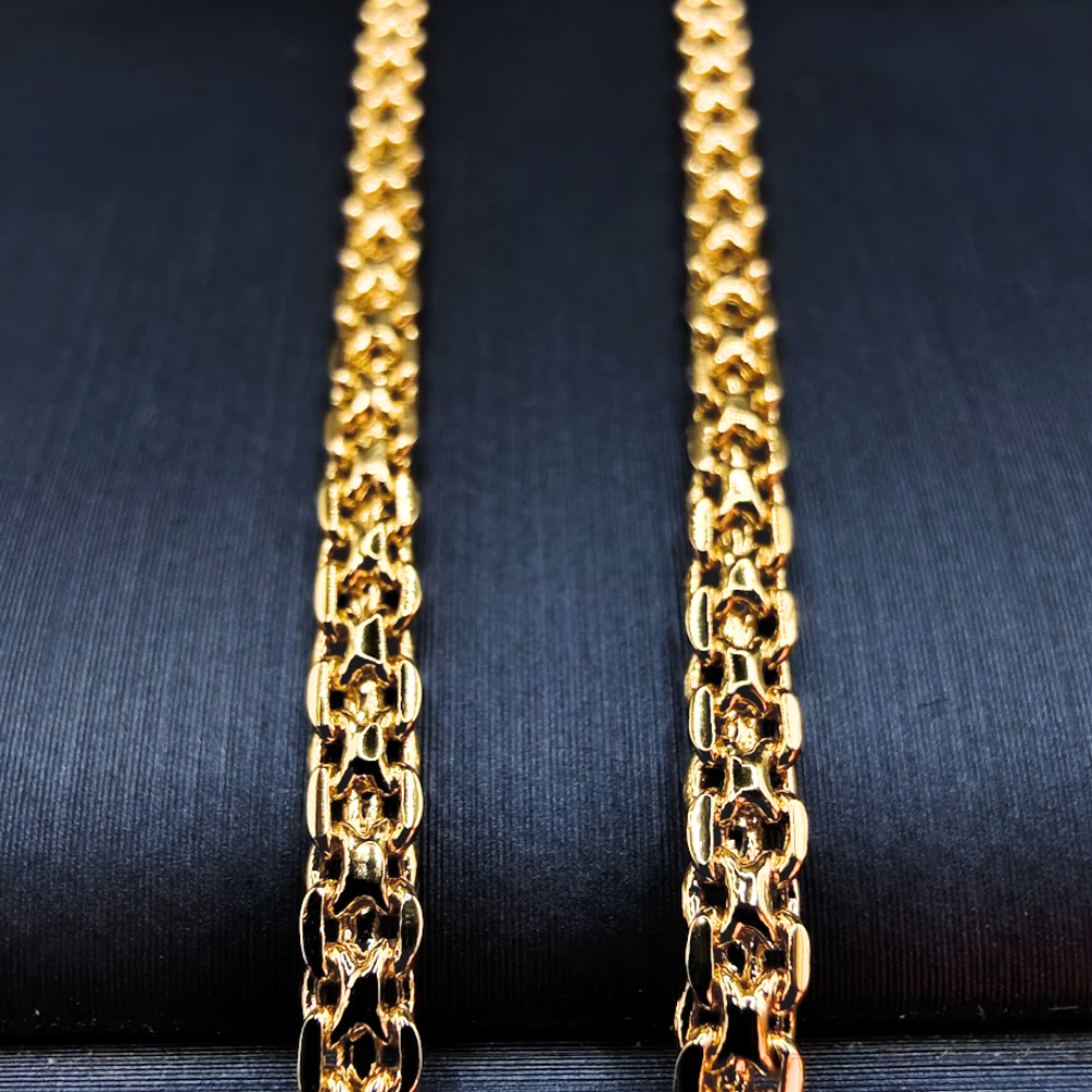 Pulso Tejido Entrelazado - Oro Laminado