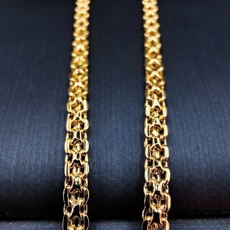 Pulso Tejido Entrelazado - Oro Laminado