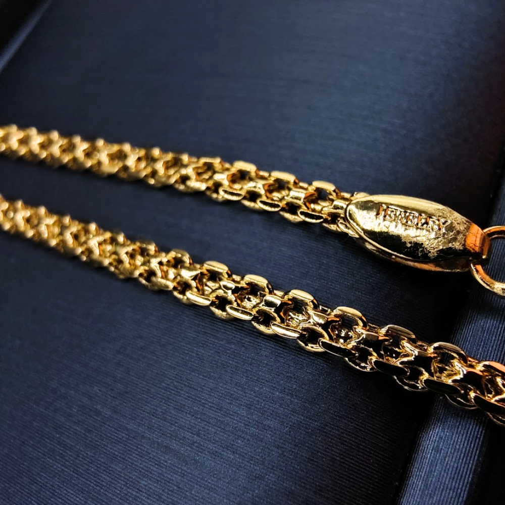 Pulso Tejido Entrelazado - Oro Laminado