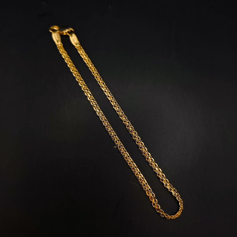 Pulso Tejido Entrelazado - Oro Laminado
