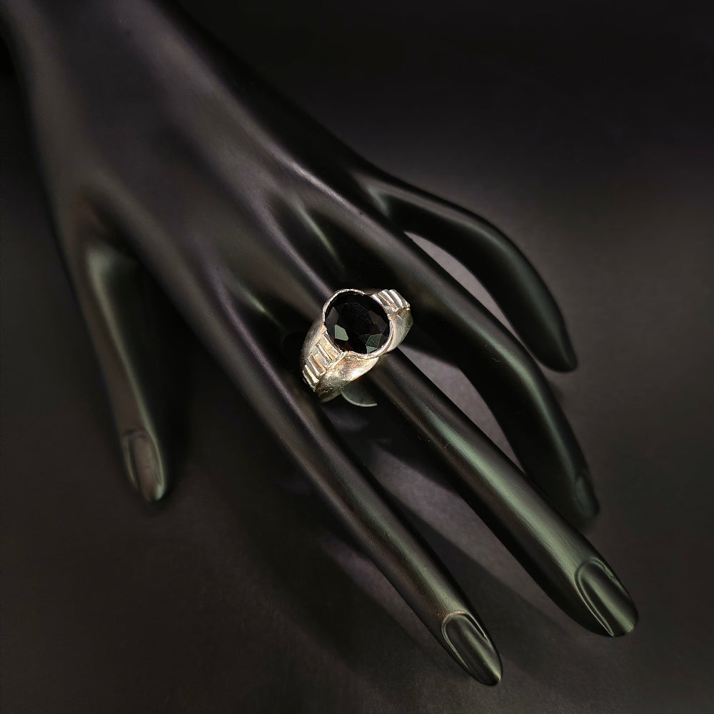 Anillo Perla Negra 1 - Plata