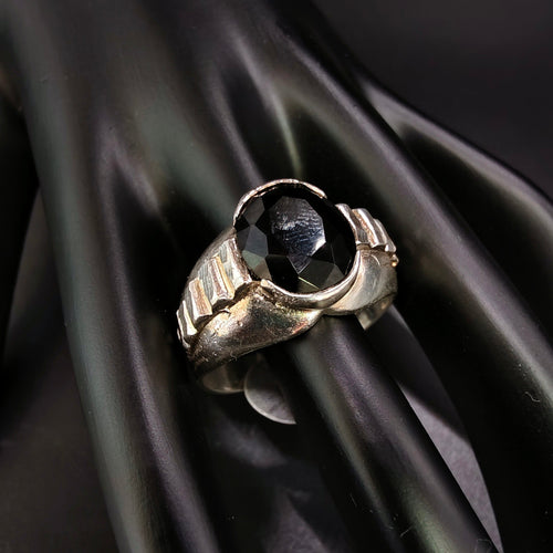 Anillo Perla Negra 1 - Plata