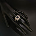 Anillo Perla Azul - Plata