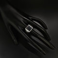 Anillo Cuadrado - Plata